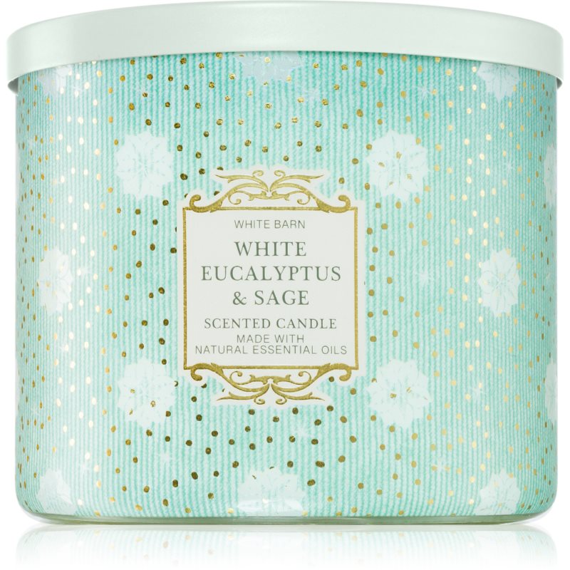 Bath & Body Works White Eucalyptus & Sage lumânare parfumată 411 g