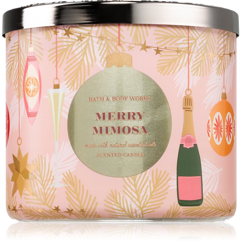 Bath & Body Works Merry Mimosa lumânare parfumată 411 g