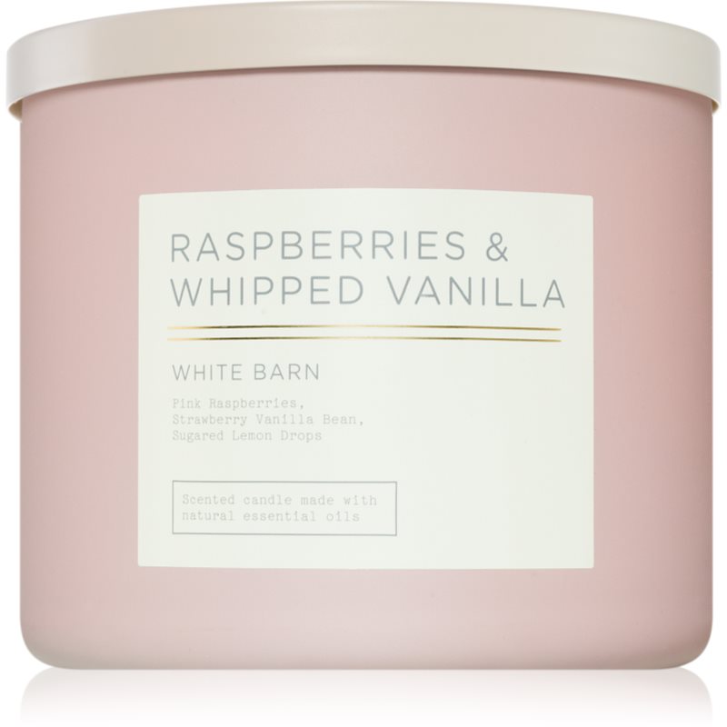 Bath & Body Works Raspberry & Whipped Vanilla lumânare parfumată 411 g