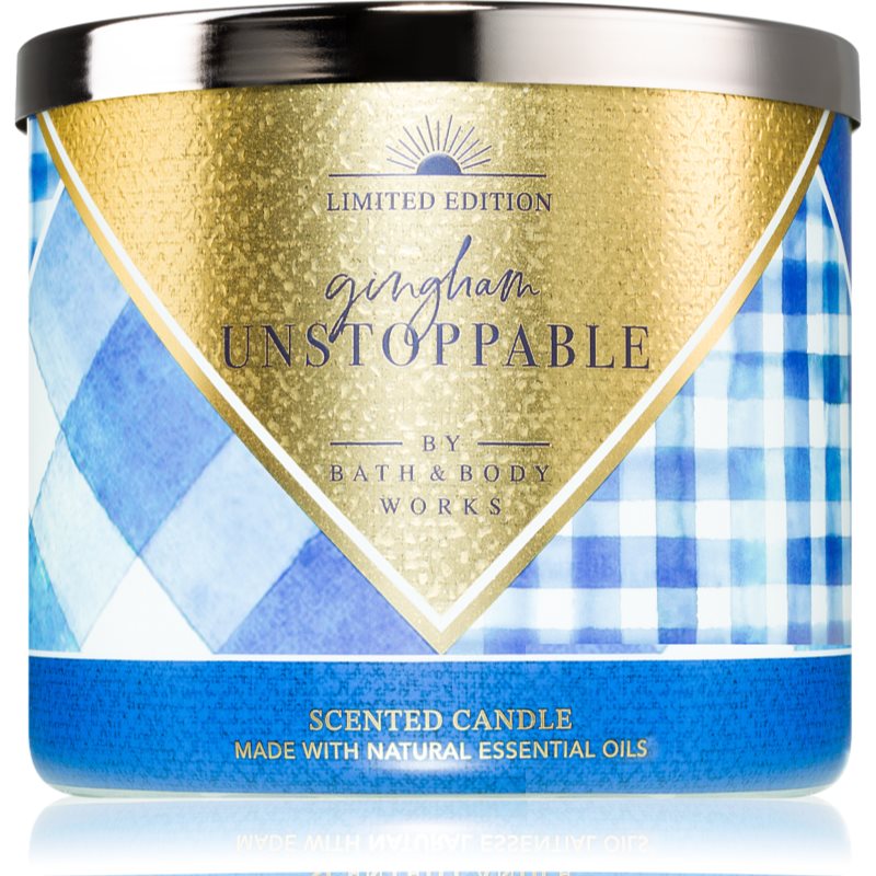 Bath & Body Works Limited Edition Gingham Unstoppable lumânare parfumată 411 g