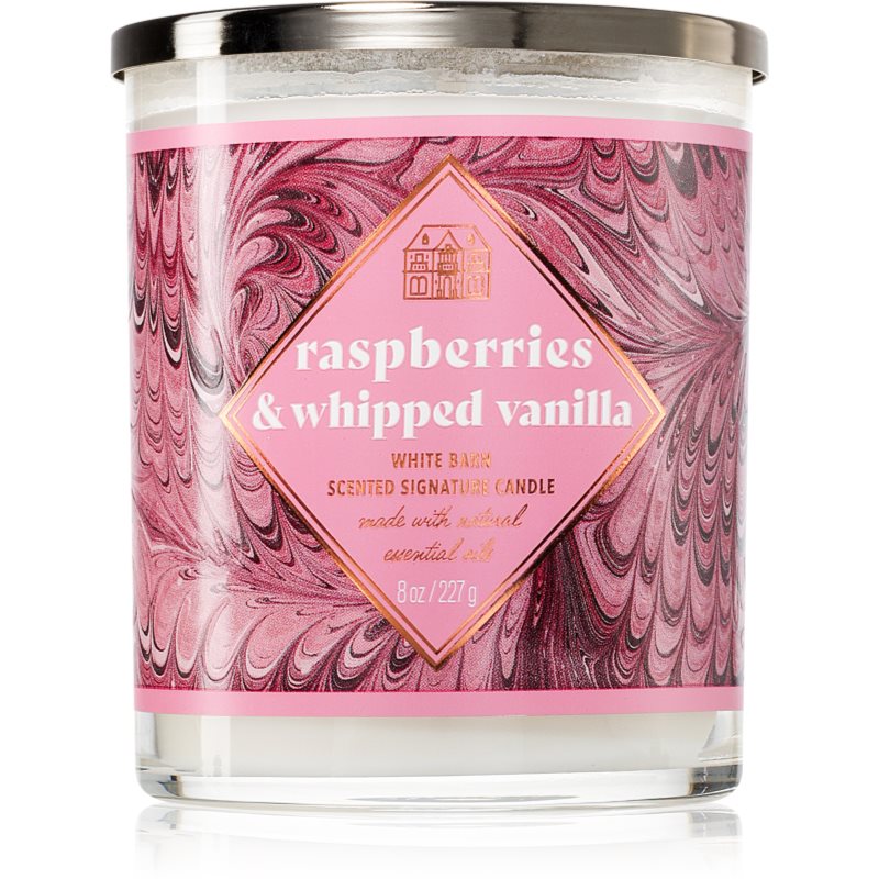 Bath & Body Works Raspberries & Whipped Vanilla lumânare parfumată 227 g