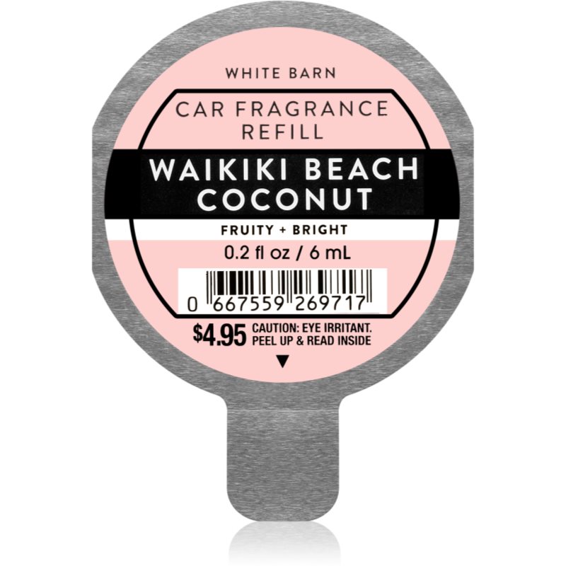 Bath & Body Works Waikiki Beach Coconut parfum pentru masina rezervă 6 ml