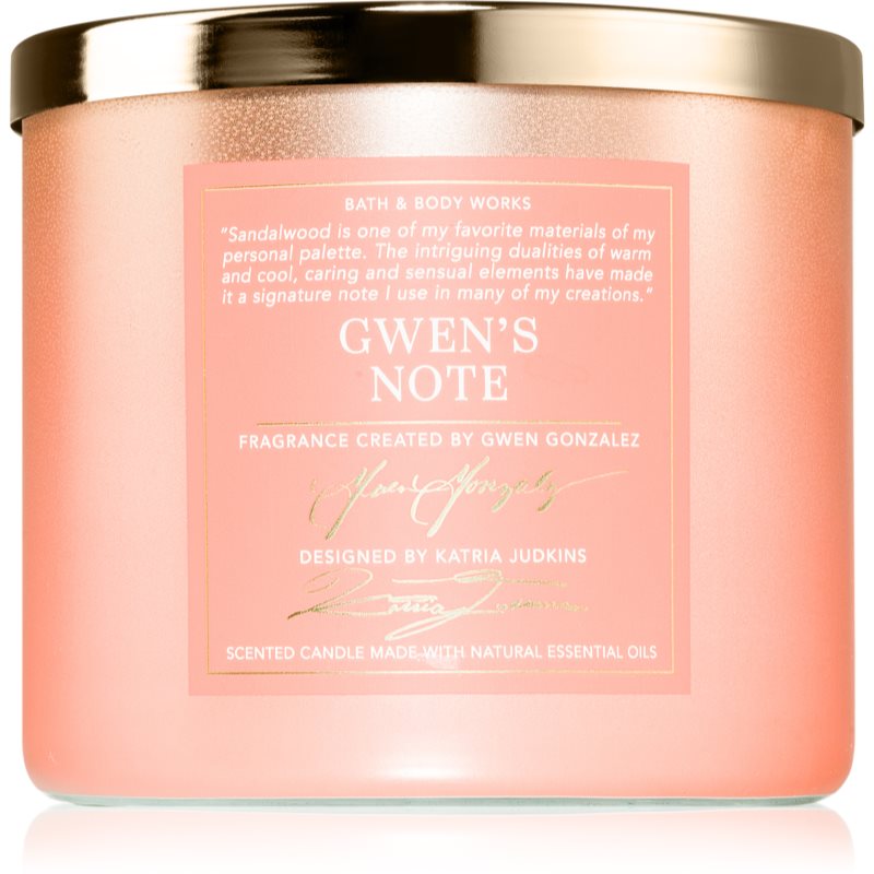 Bath & Body Works Gwen\'s Note lumânare parfumată 411 g