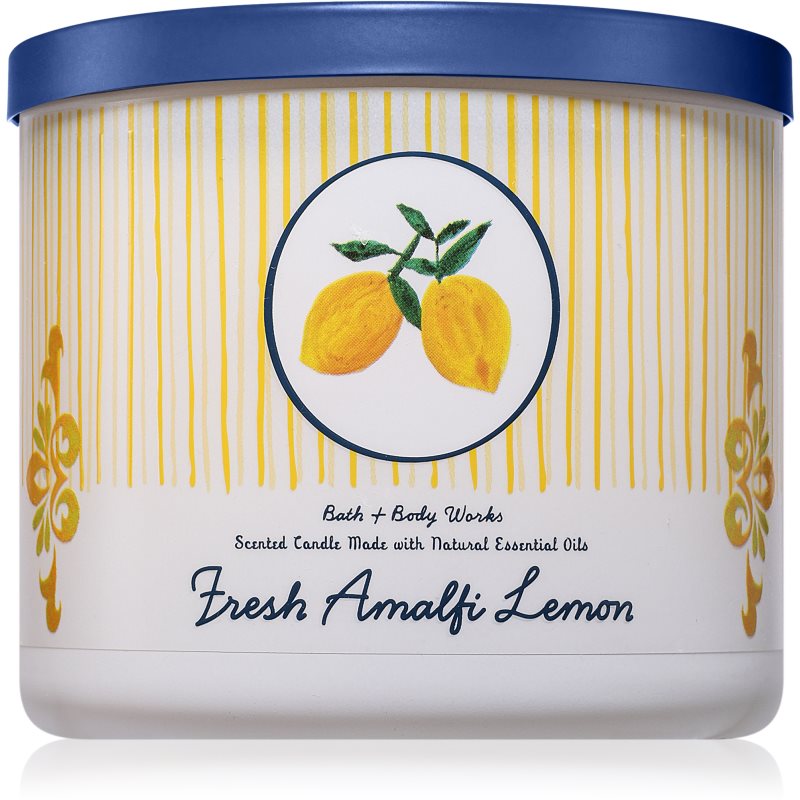 Bath & Body Works Fresh Amalfi Lemon lumânare parfumată 411 g