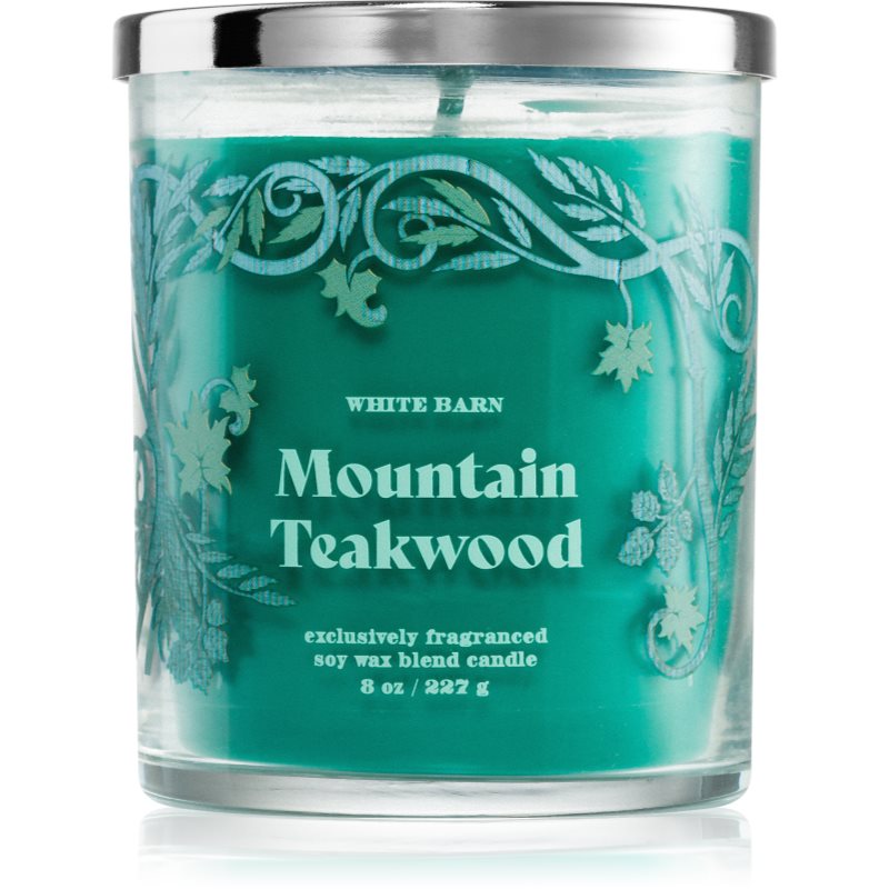 Bath & Body Works Mountain Teakwood lumânare parfumată 227 g