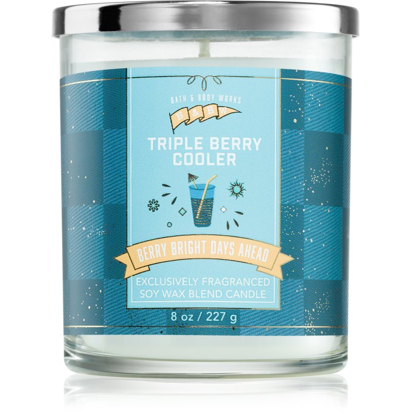 Bath & Body Works Triple Berry Cooler lumânare parfumată 227 g