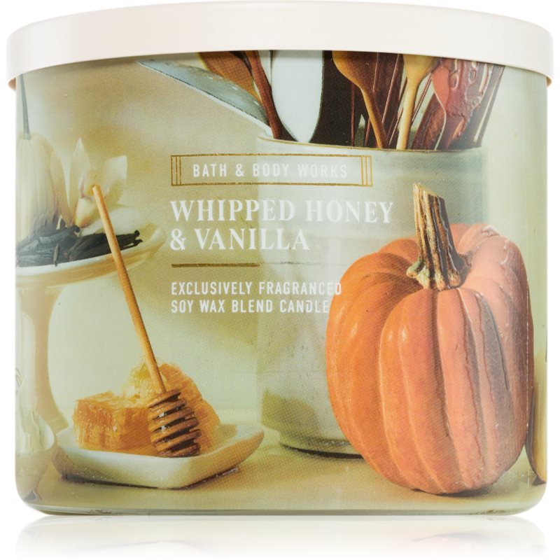 Bath & Body Works Whipped Honey & Vanilla lumânare parfumată 411 g