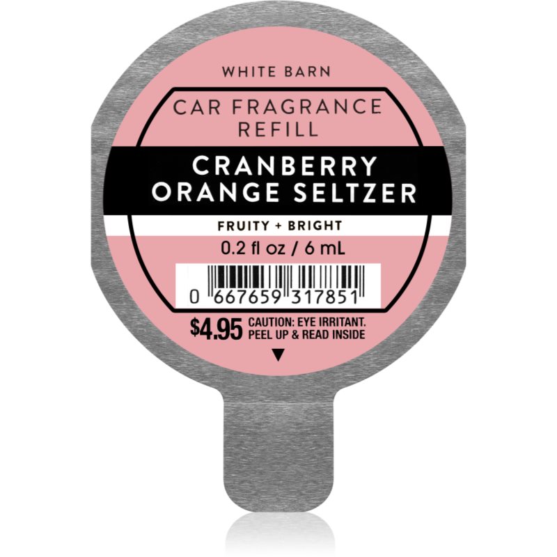 Bath & Body Works Cranberry Orange Seltzer parfum pentru masina rezervă 6 ml