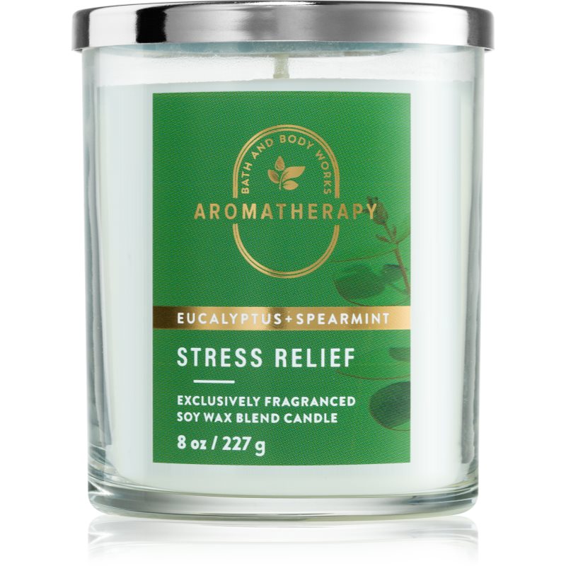 Bath & Body Works Stress Relief Eukalyptus Spearmint lumânare parfumată 227 g