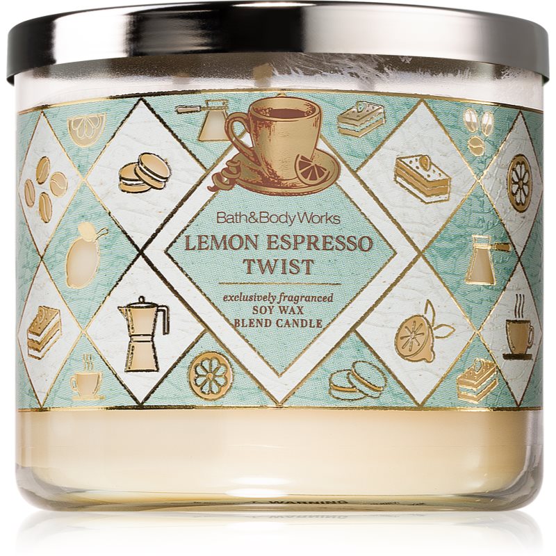 Bath & Body Works Lemon Espresso Twist lumânare parfumată 411 g