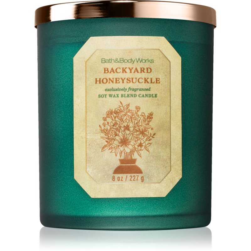 Bath & Body Works Backyard Honeysuckle lumânare parfumată 227 g