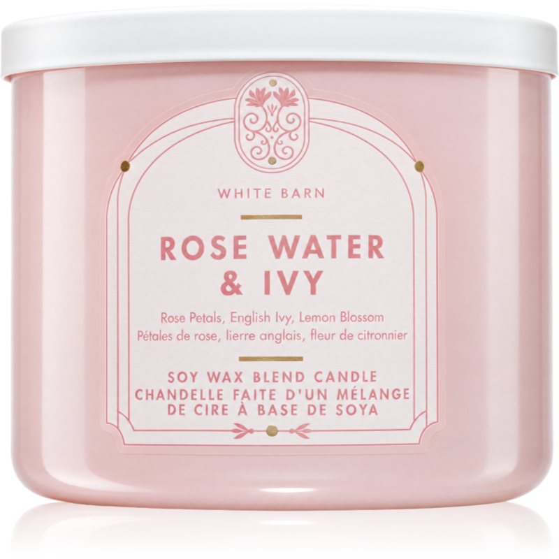 Bath & Body Works Rose Water & Ivy lumânare parfumată 411 g