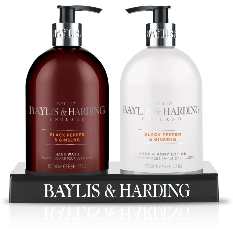 Baylis & Harding Black Pepper & Ginseng set(pentru maini si corp)