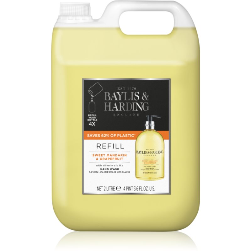 Baylis & Harding Sweet Mandarin & Grapefruit Săpun lichid pentru mâini rezervă Refill 2000 ml