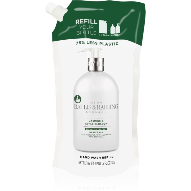 Baylis & Harding Jasmine & Apple Blossom Săpun lichid pentru mâini rezervă 1000 ml