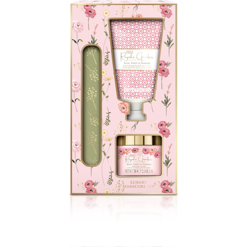 Baylis & Harding Royale Garden Rose, Poppy & Vanilla set cadou (pentru maini si unghii)