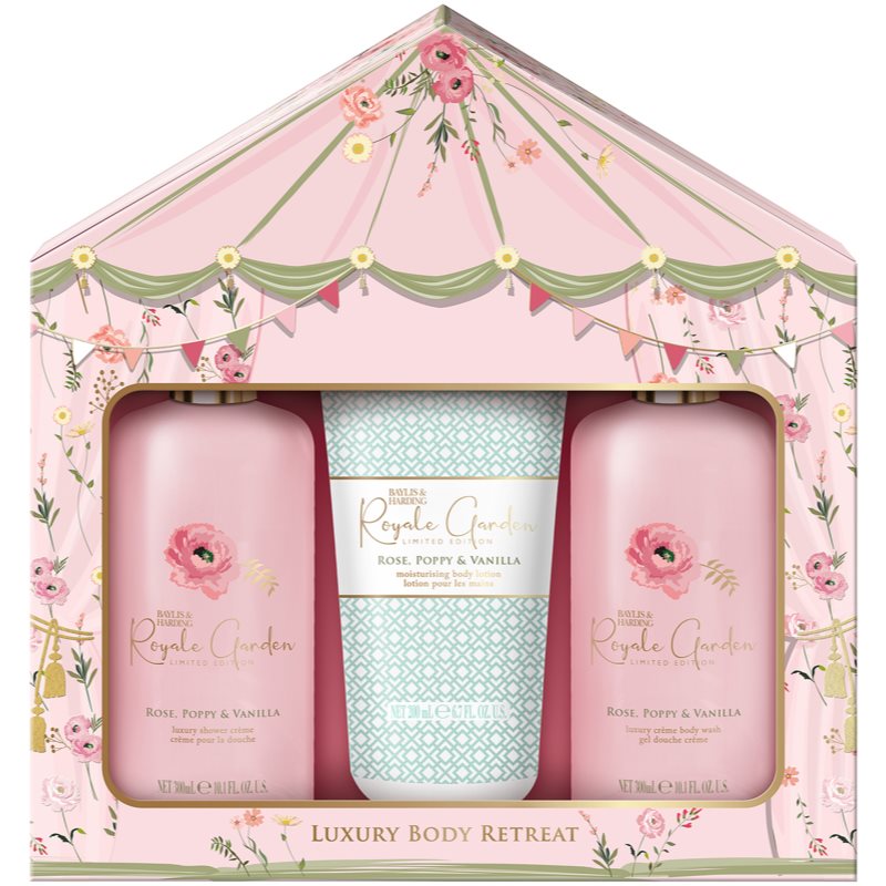 Baylis & Harding Royale Garden Rose, Poppy & Vanilla set cadou in dus