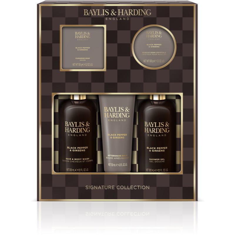 Baylis & Harding Black Pepper & Ginseng set cadou pentru baie pentru bărbați