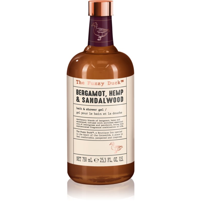 Baylis &amp; Harding The Fuzzy Duck Bergamot, Hemp &amp; Sandalwood gel de duș pentru barbati 750 ml