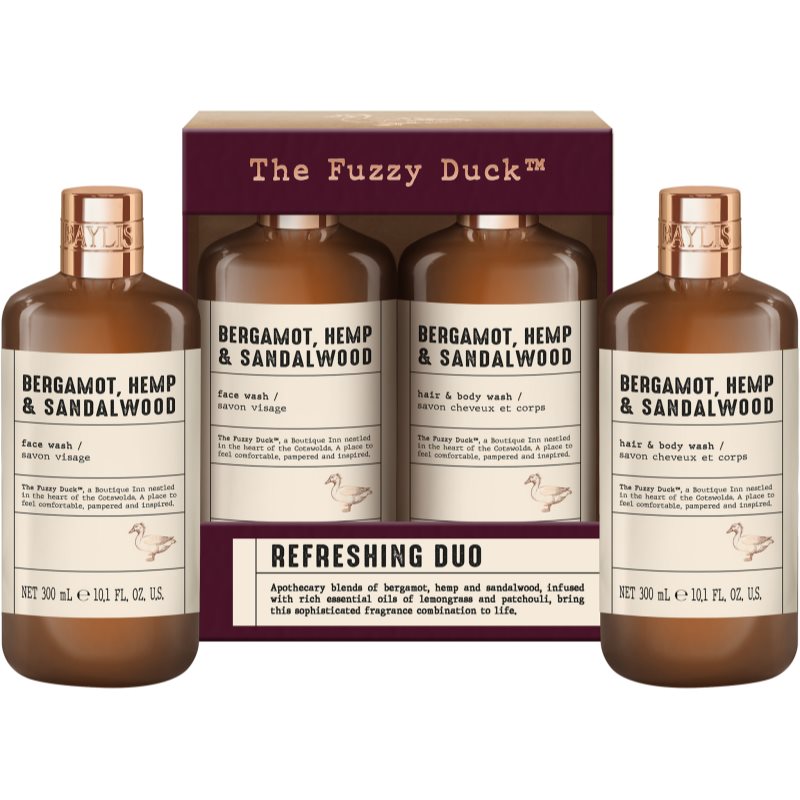 Baylis & Harding The Fuzzy Duck Bergamot, Hemp & Sandalwood set cadou pentru barbati Baylis & Harding The Fuzzy Duck Bergamot, Hemp & Sandalwood set cadou pentru barbati