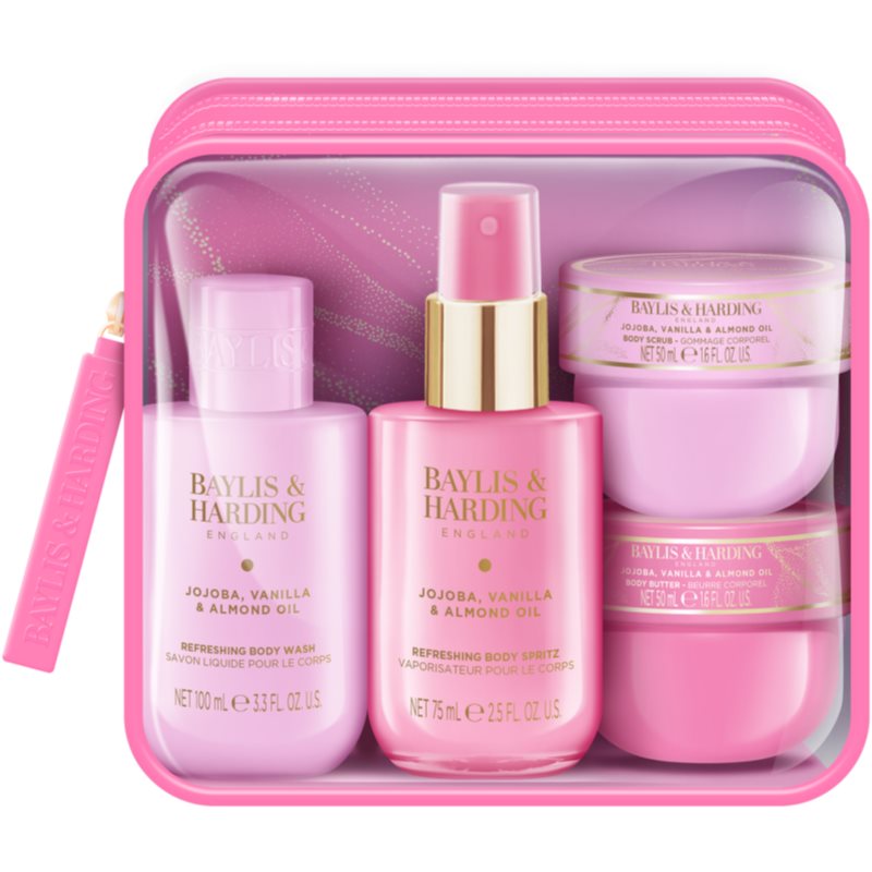 Baylis & Harding Jojoba, Vanilla & Almond Oil set cadou pentru călătorii