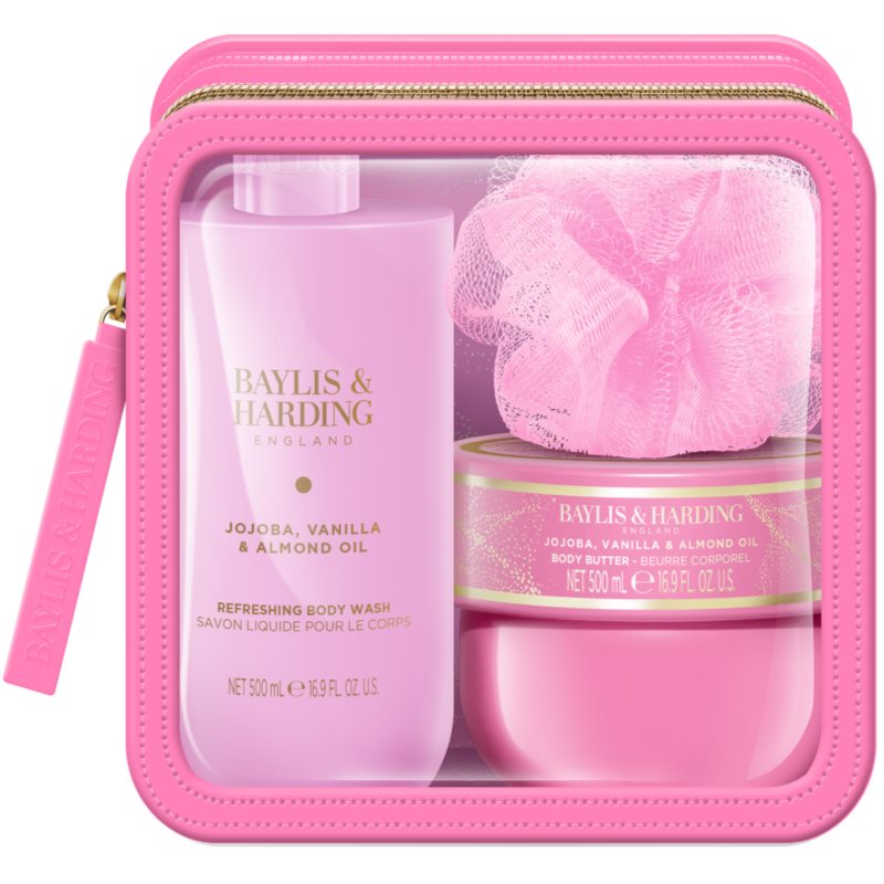 Baylis & Harding Jojoba, Vanilla & Almond Oil set cadou pentru călătorii