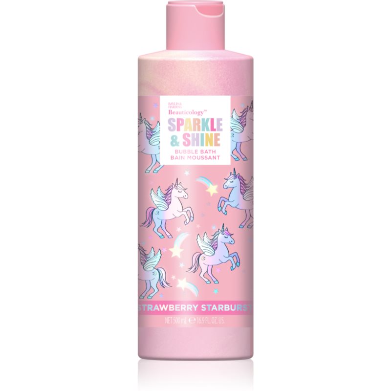 Baylis & Harding Beauticology Unicorn spuma de baie parfum Strawberry Starburst 500 ml