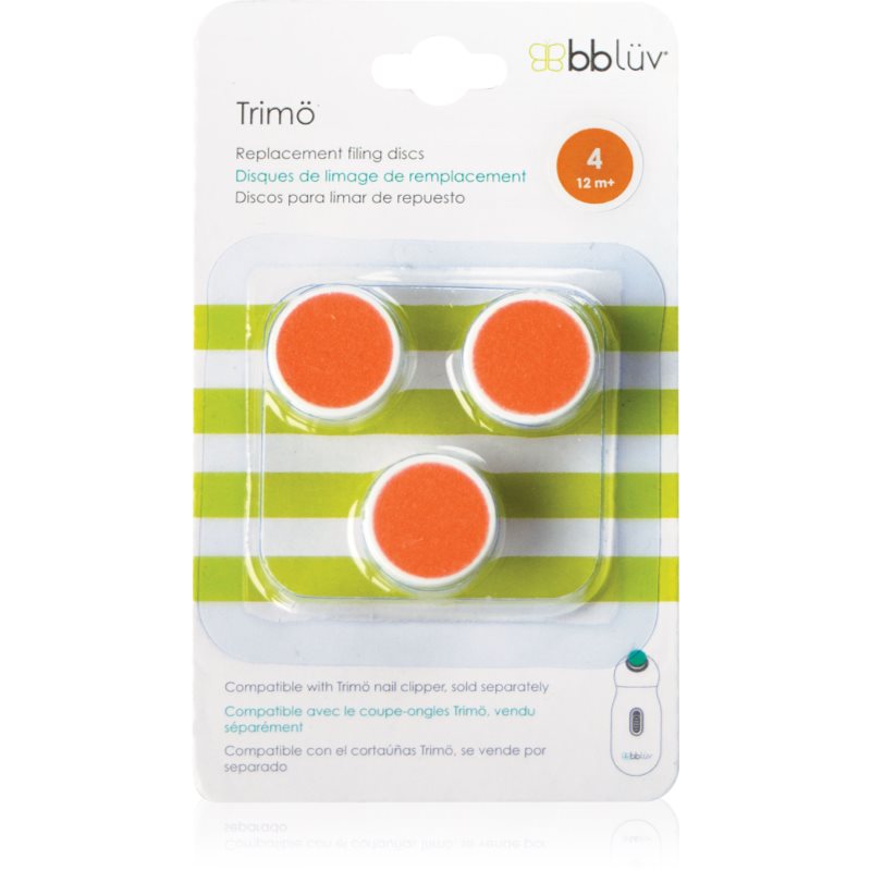 BBLÜV Trimö extensie rezervă pentru pila de unghii pentru copii 12m+ 3 buc