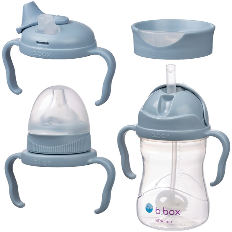 B.Box Baby Bottle 4 in 1 biberon pentru copii 4 in 1 Ocean 240 ml