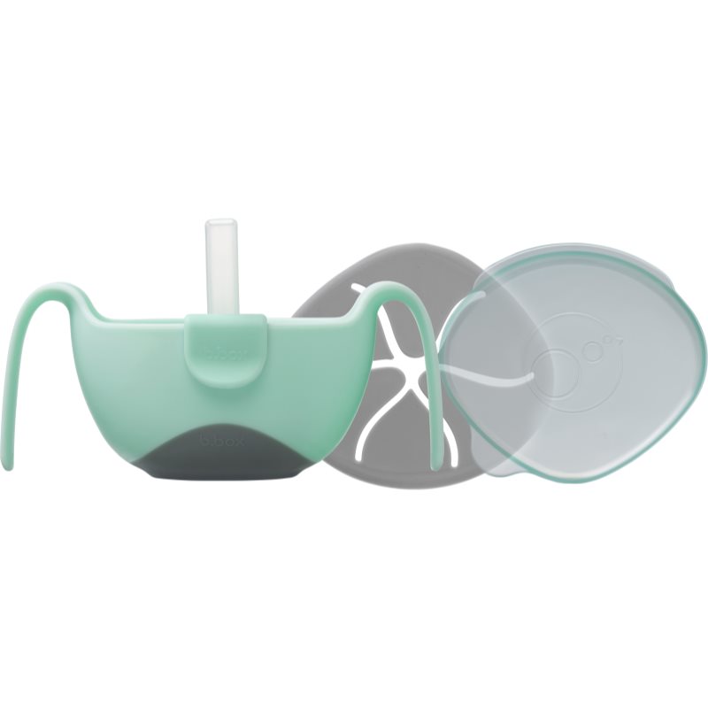 b.box 3 in 1 Bowl & Straw castron cu pai Pisctachio 250 ml
