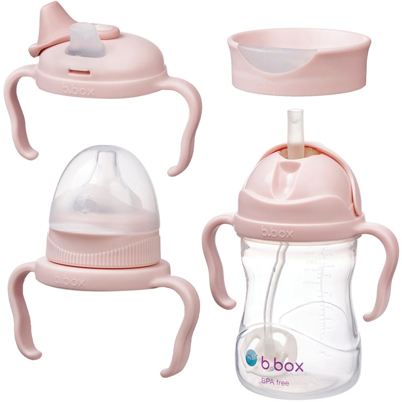 B.Box Baby Bottle 4 in 1 biberon pentru copii 4 in 1 Blush 240 ml