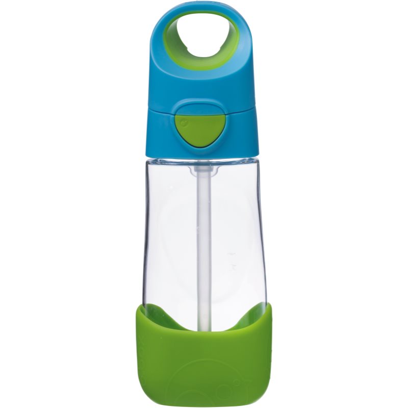 B.Box Bottle with Straw biberon cu pai Blue Green 450 ml