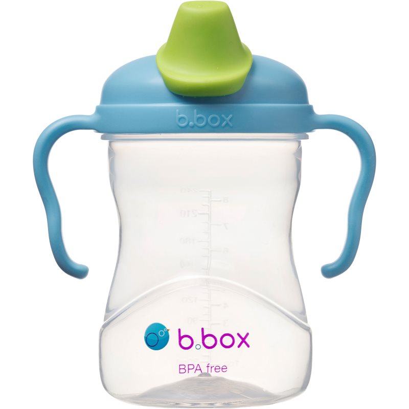 b.box Spout Cup ceasca cu mânere Blueberry 4m+ 240 ml