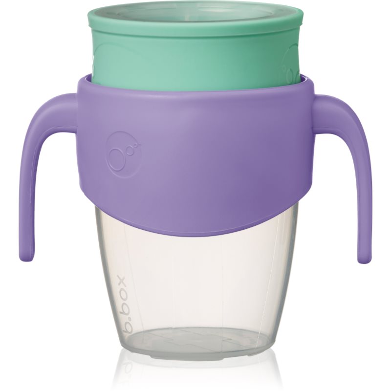 B.Box 360° Trainer Cup cană pentru antrenament cu mânere Lilac Pop 6m+ 250 ml