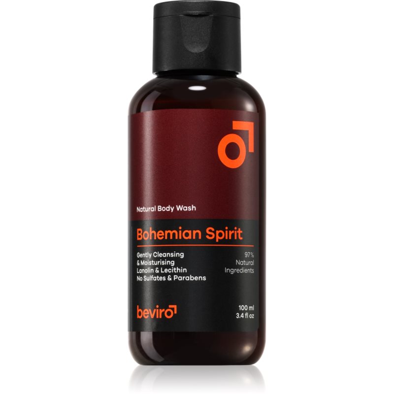 Beviro Bohemian Spirit Natural Body Wash gel de duș natural pentru barbati 100 ml