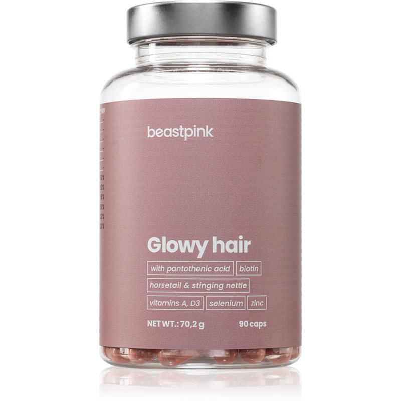 BeastPink Glowy Hair capsule pentru par frumos si sanatos 90 caps.