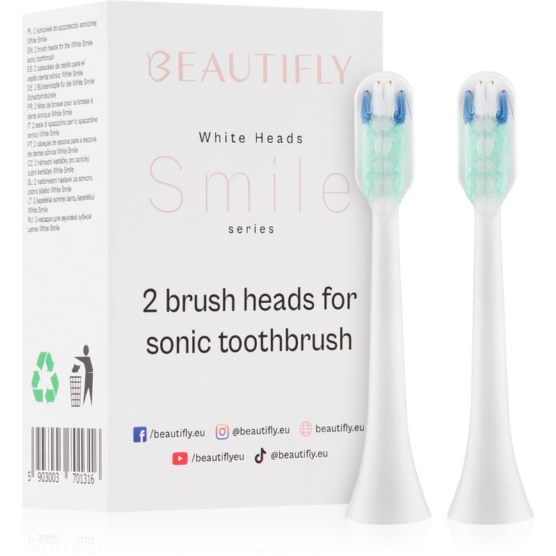 Beautifly White Smile Toothbrush Tips capete de schimb pentru periuta de dinti 2 buc