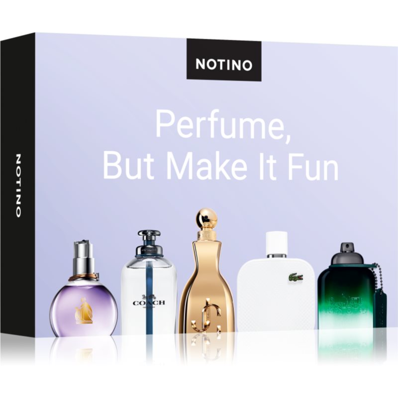 Beauty Discovery Box Notino Perfume, But Make It Fun Lanvin Éclat d'Arpège, Jimmy Choo I Want Choo Le Parfum, Lacoste Eau de Lacoste L.12.12 Blanc, Coach Green, Coach Open Road unisex