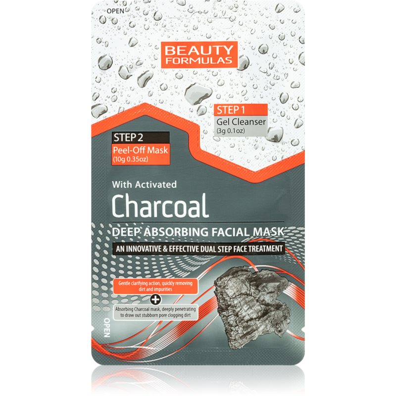 Beauty Formulas Charcoal produs de curățare faciale 2in1 13 g