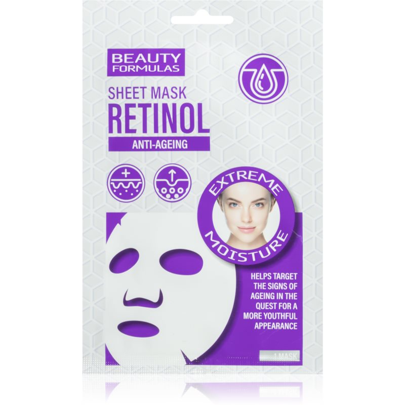 Beauty Formulas Retinol masca pentru celule împotriva îmbătrânirii pielii 1 buc