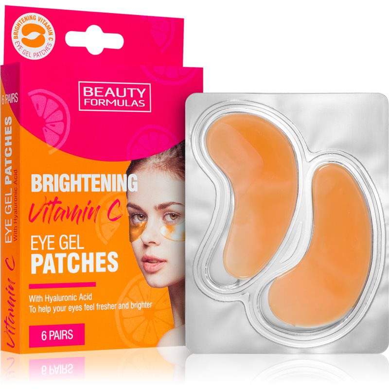 Beauty Formulas Vitamin C masca iluminatoare pentru ochi 6x2 buc