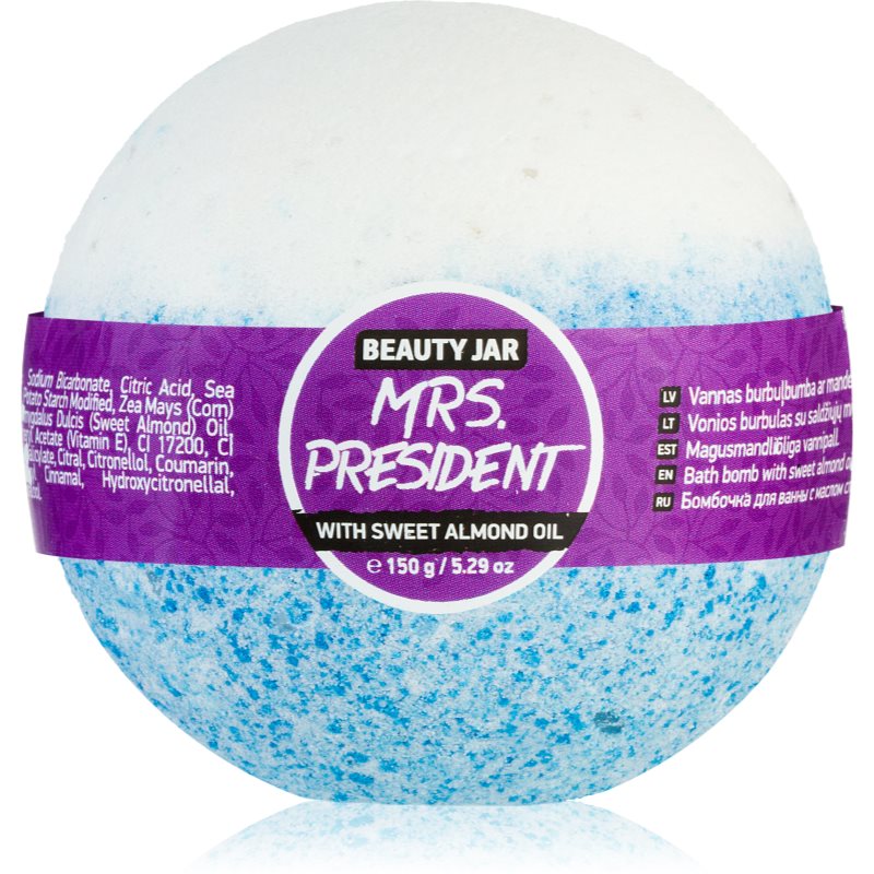 Beauty Jar Mrs. President bombă de baie cu ulei de migdale 150 g