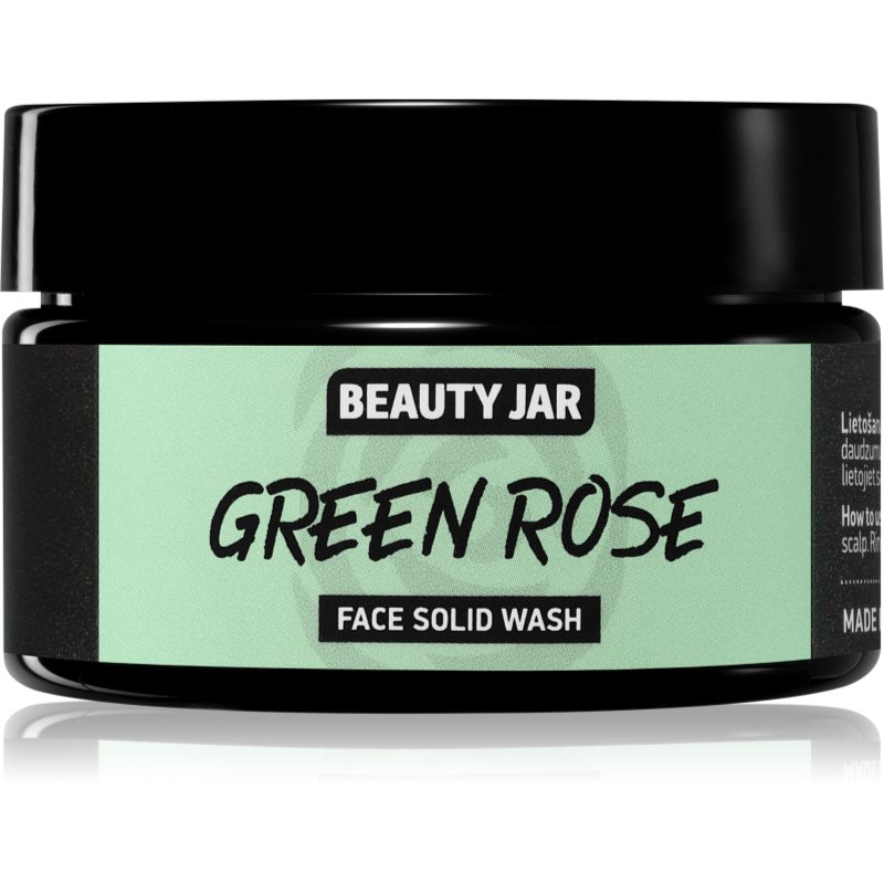 Beauty Jar Green Rose sapun pentru curatarea fetei cu efect de exfoliere 25 g