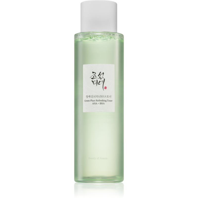 Beauty Of Joseon Green Plum Refreshing Toner AHA + BHA sanftes Peeling-Tonikum zur täglichen Anwendung 150 ml