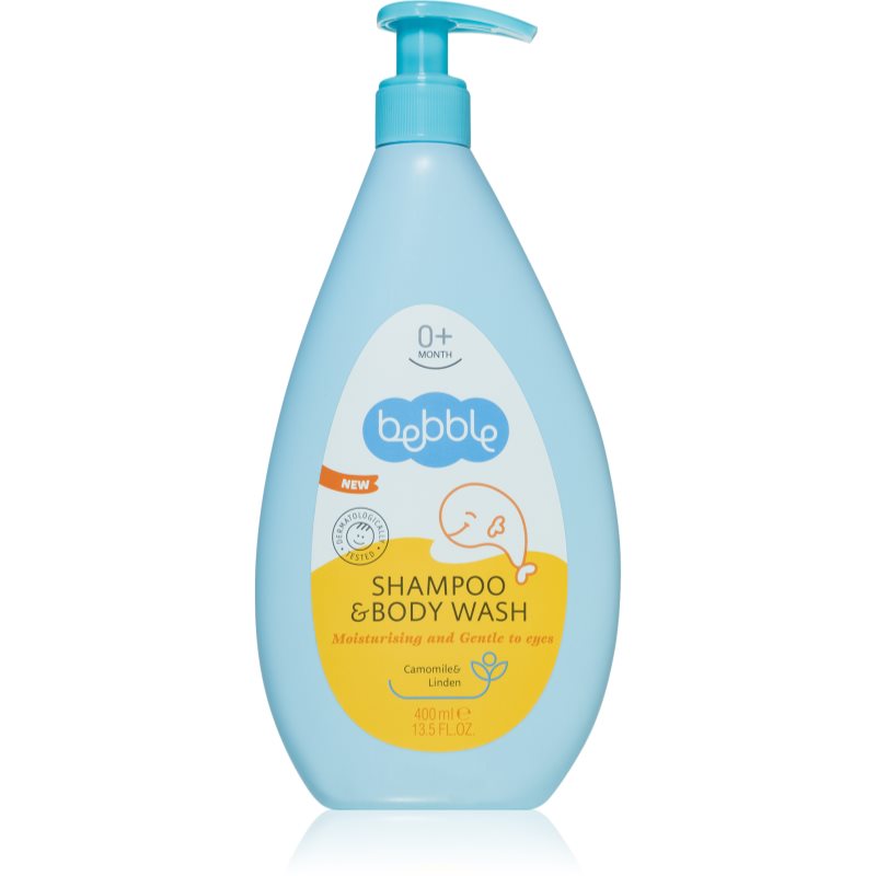 Bebble Shampoo & Body Wash Camomile & Linden sampon si gel de baie 2 in 1 pentru copii 400 ml