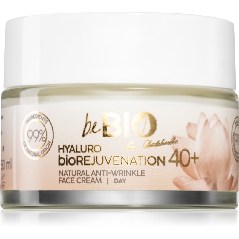 beBIO Ewa Chodakowska Hyaluro Bio Rejuvenation 40+ crema de zi anti rid pentru regenerare si fermitate 50 ml