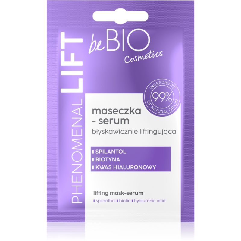 beBIO Phenomenal Lift ser și mască, cu efect de lifting și de netezire intr-unul singur 10 ml