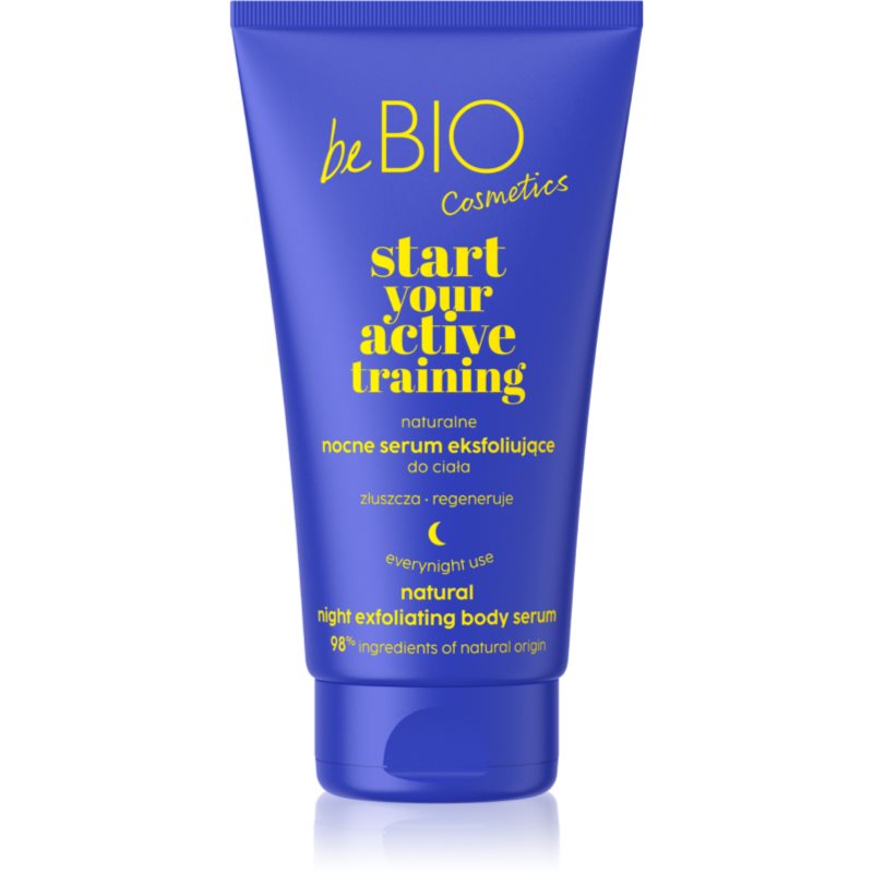 beBIO Start Your Active Training ler pentru corp cu efect de exfoliere 150 ml