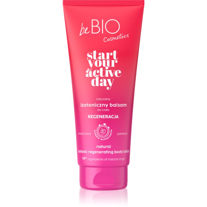 beBIO Start Your Active Day cremă de corp regeneratoare 200 ml