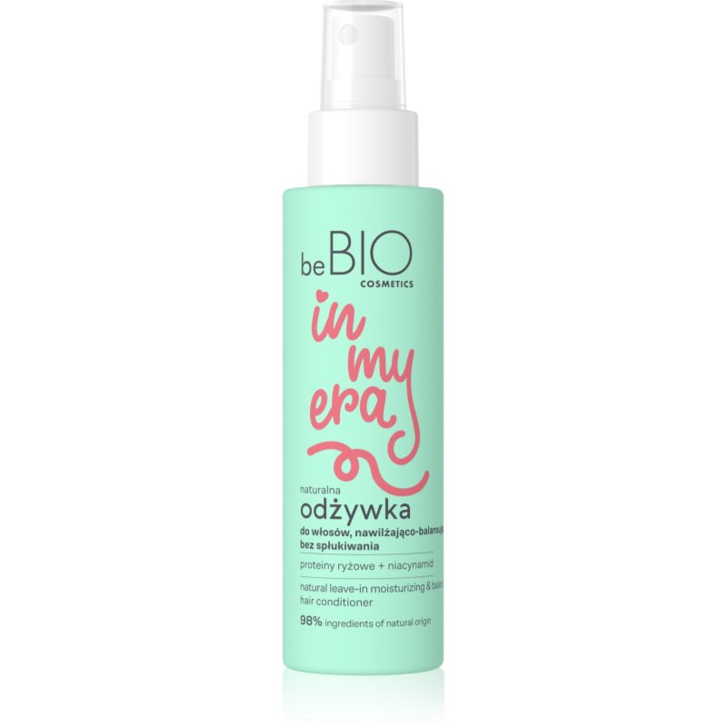 beBIO In My Era Natural Moisturizing & Balancing conditioner Spray Leave-in pentru par normal 100 ml